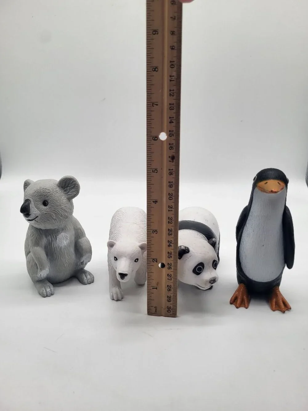 Ankyo Plastic Wild Life Figures Sloth Koala Panda Kangaroo Penguin Polar Bear